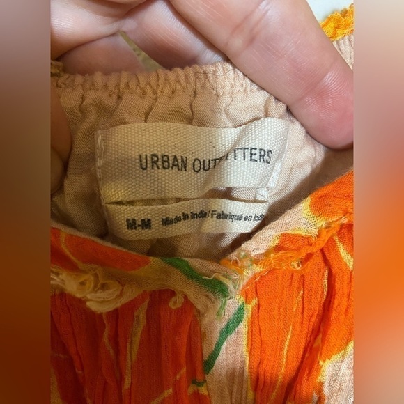 Urban Outfitters Floral Orange and Brown Maxi Dress - Picture 9 of 9